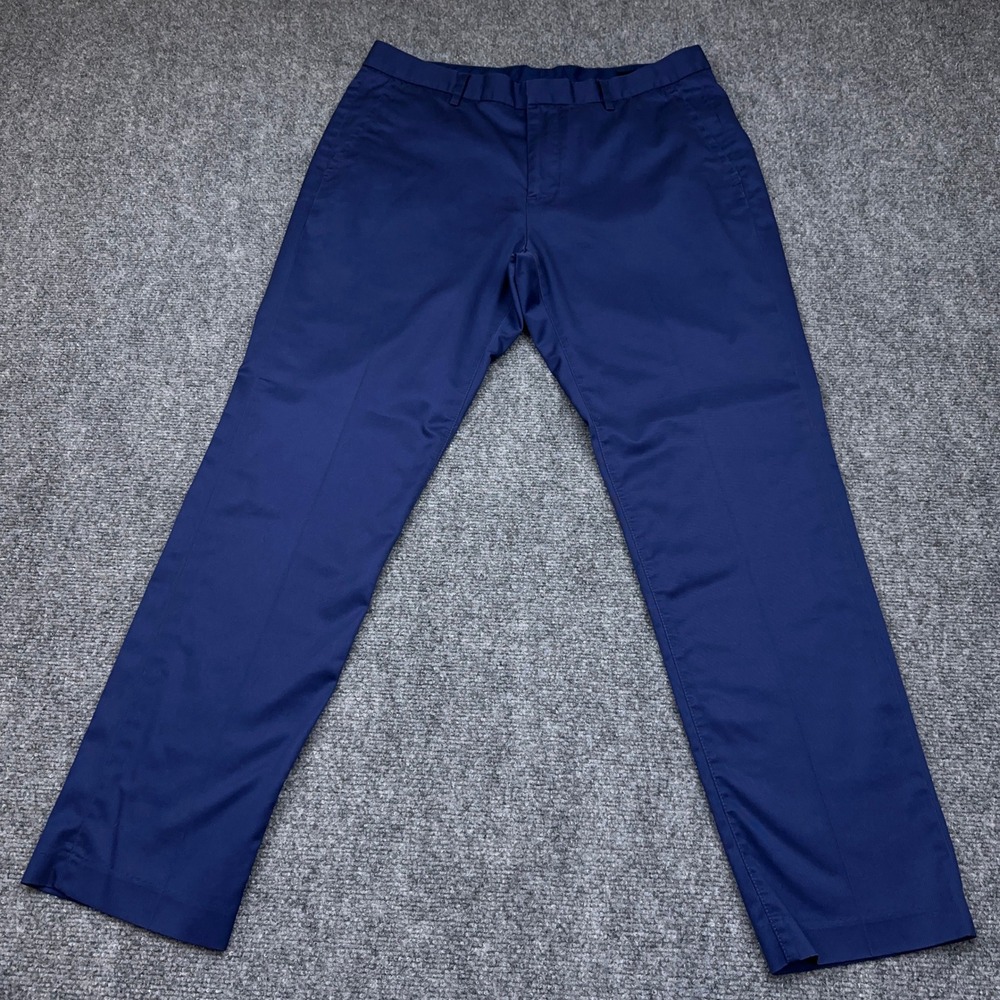 Bonobos Weekday Warrior Dress Pants Men's 33x30 Monday Blue Athletic Fit Stretch